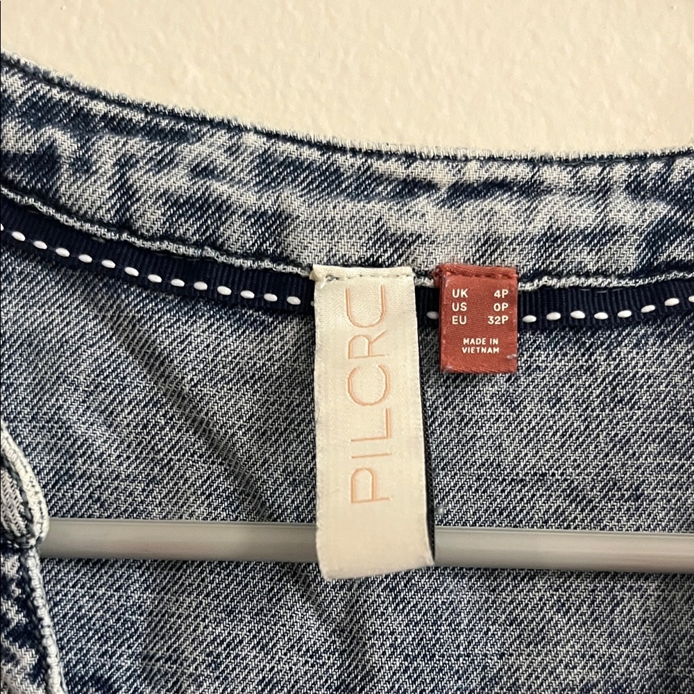 Pilcro Blue Denim Top - Picture 2 of 6